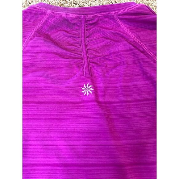 Athleta Women's XS Pink 1/4 Zip Long Sleeve Top Activewear - Picture 8 of 8